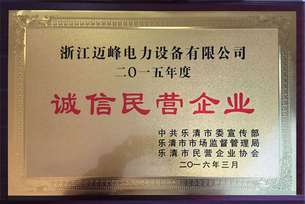 誠(chéng)信民營(yíng)企業(yè)